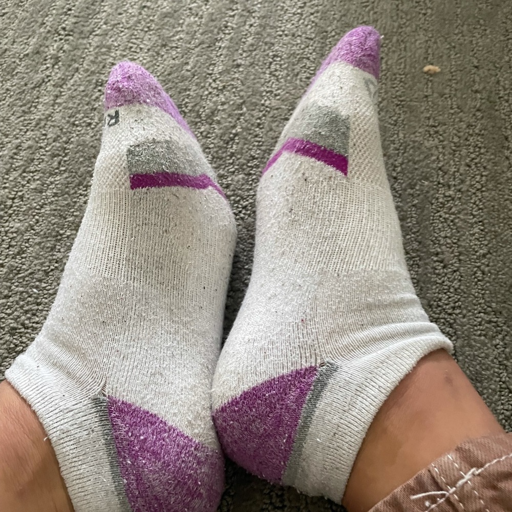 purple socks